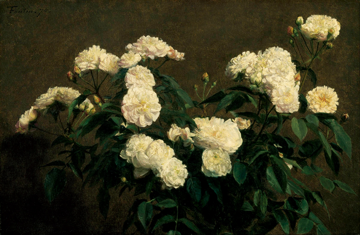  方丹·拉图尔 Fantin-Latour 静物 (2)